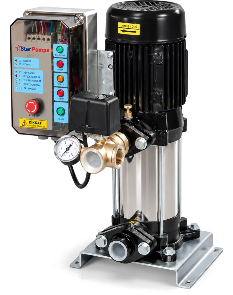 1xSD 80/5 M-T Tek Pompalı Paket Hidrofor
