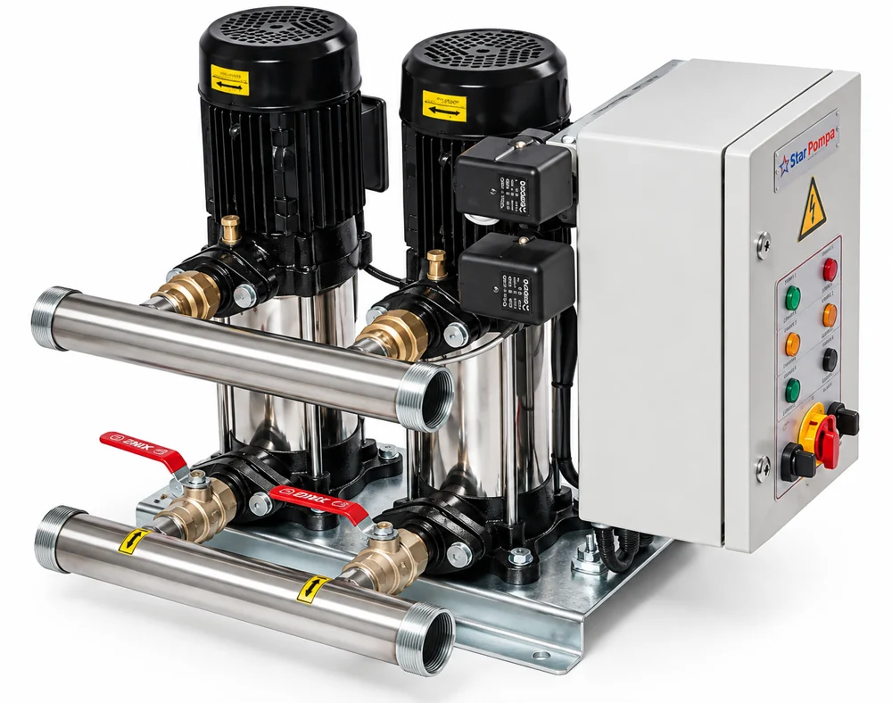 2xSD 80/5 T İki Pompalı Paket Hidrofor