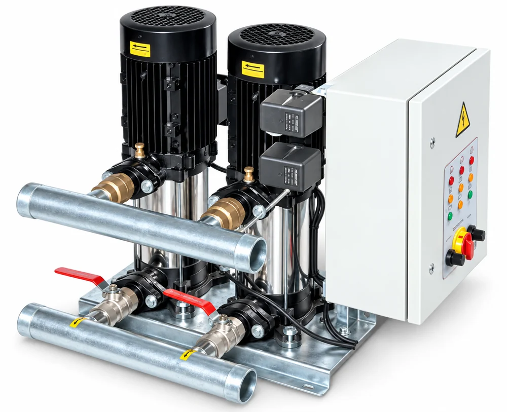 2xSD 90/4 T İki Pompalı Paket Hidrofor